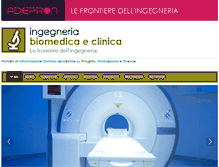 Tablet Screenshot of ingegneriabiomedica.net